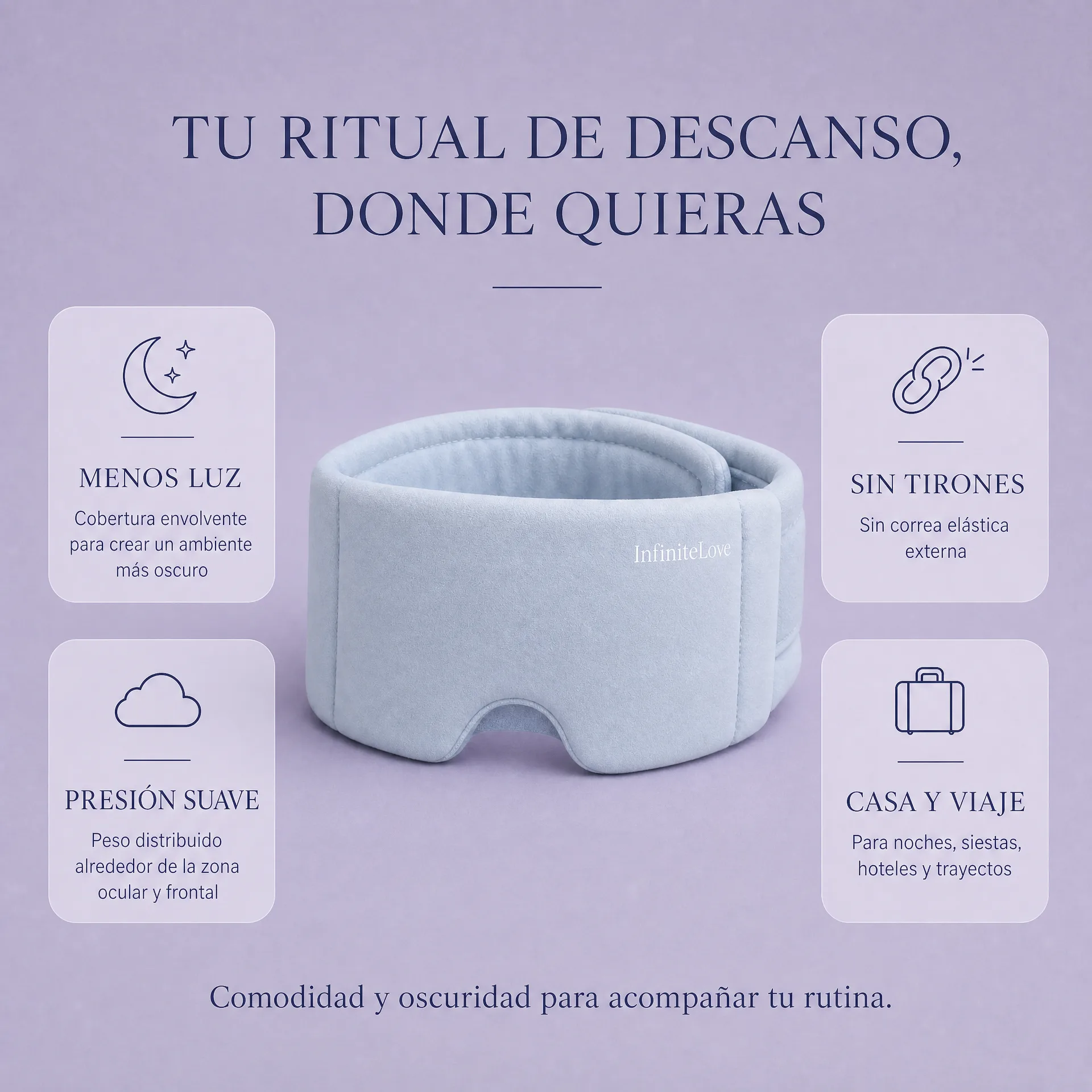 Beneficios y usos de InfiniteLove Nube Nocturna para casa, siestas, hoteles y viajes