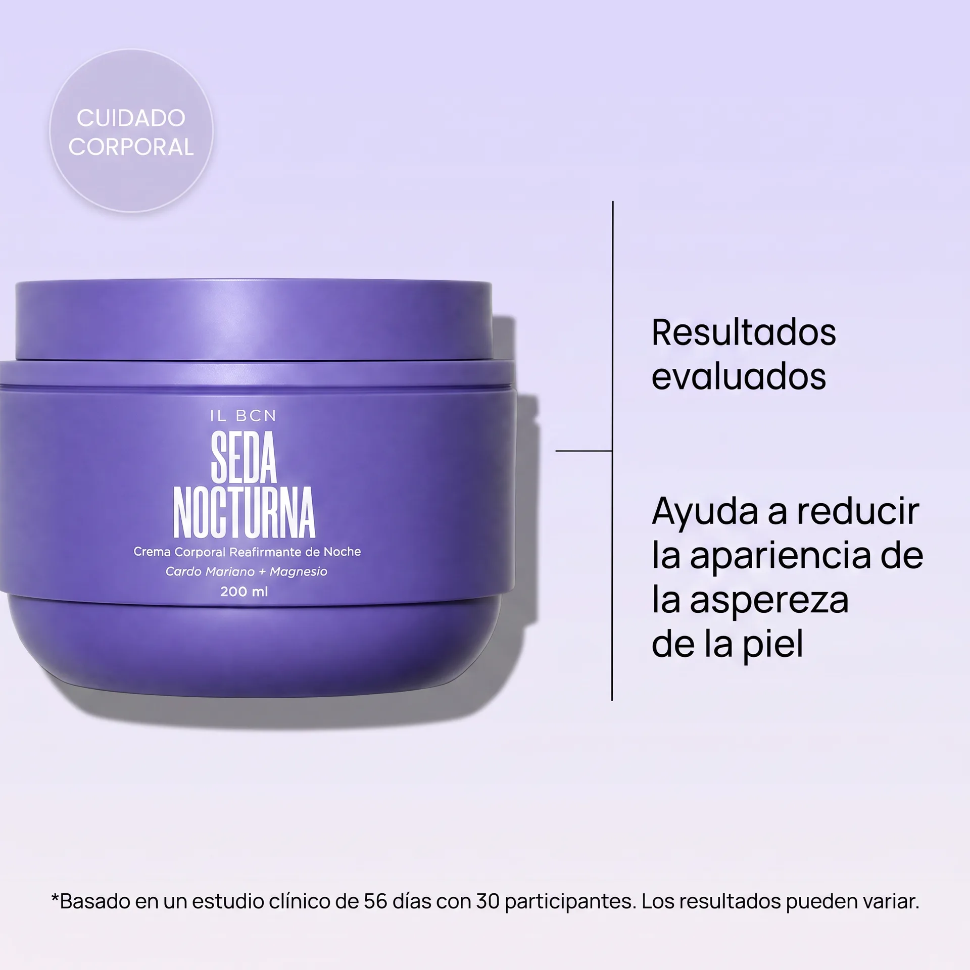 Tarro Seda Nocturna y resultado evaluado durante 56 días