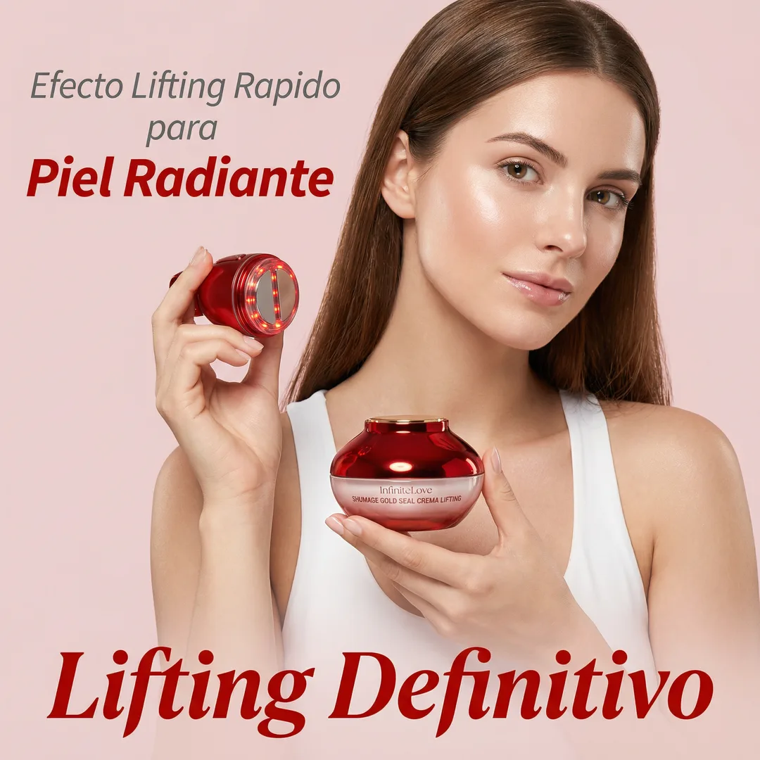 Crema Lifting con Dispositivo EMS y Luz LED – Efecto Reafirmante y Glow Profesional en Casa