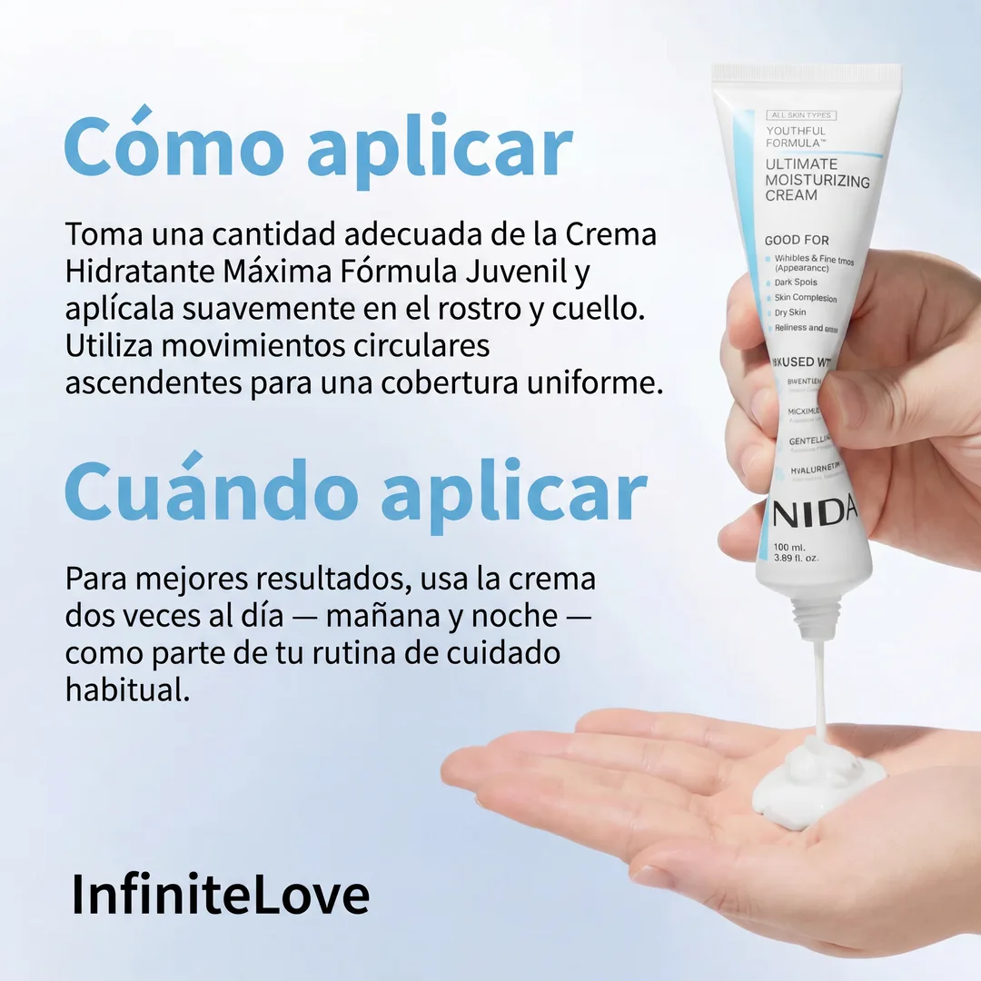 Cómo y cuándo aplicar InfiniteLove Crema Facial Rejuvenecedora Coreana