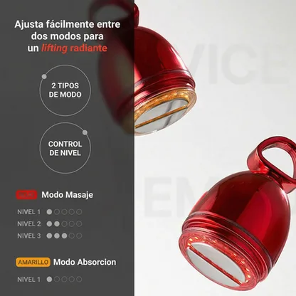 Crema Lifting con Dispositivo EMS y Luz LED – Efecto Reafirmante y Glow Profesional en Casa