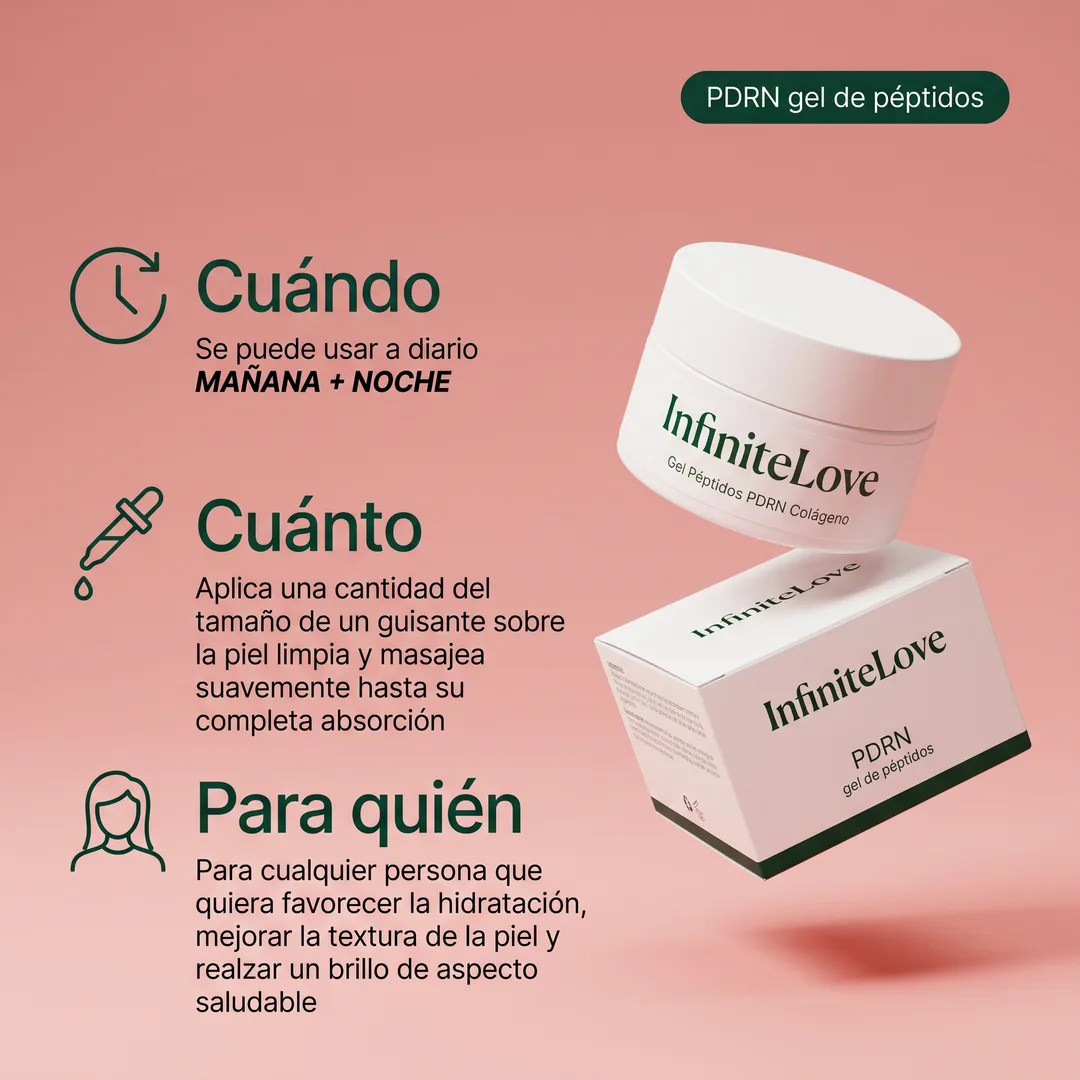 Modo de uso del gel facial con péptidos y PDRN de IL BCN