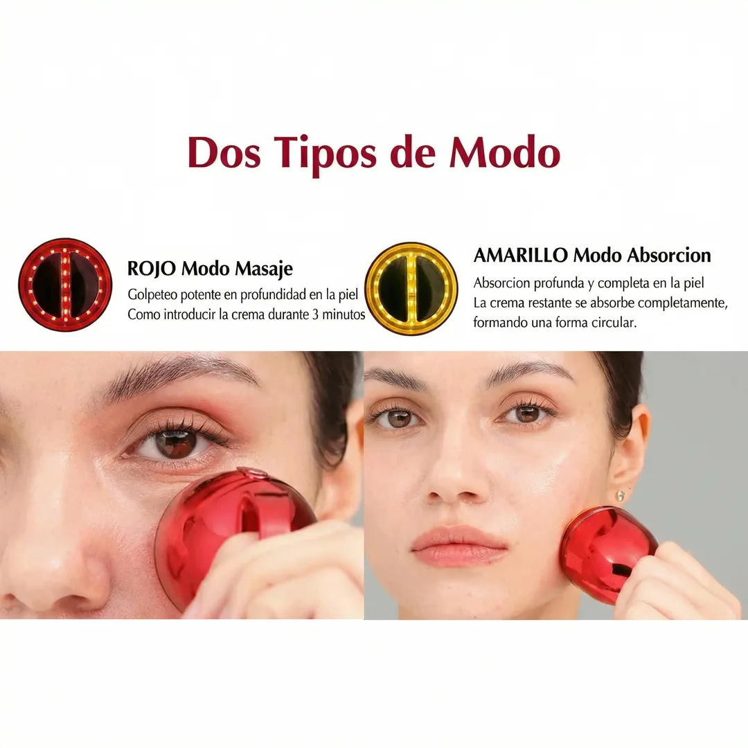 Crema Lifting con Dispositivo EMS y Luz LED – Efecto Reafirmante y Glow Profesional en Casa