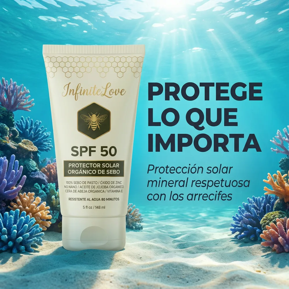 Protector Solar Mineral de Sebo SPF 50 – Hidratación y Protección Total