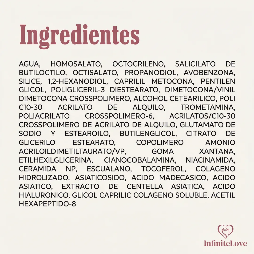 Protector Solar Glow con Colágeno SPF50 – Hidratación y Brillo Natural sin Residuo Blanco