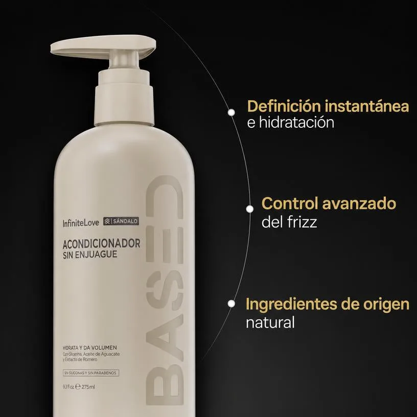 Acondicionador Sin Aclarado Hidratación y Definición Rizos Sin Siliconas 275ml