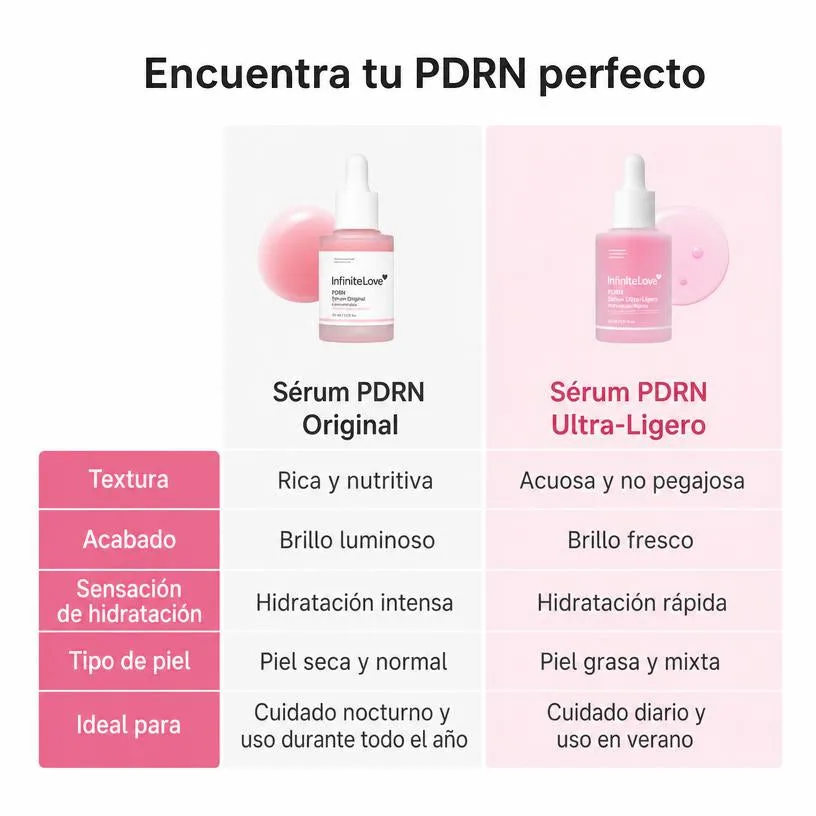 Sérum Rosa PDRN Ultraligero Péptidos Niacinamida Ácido Hialurónico K-Beauty 110ml
