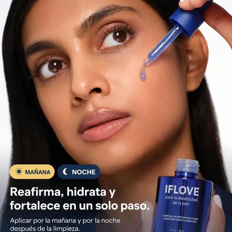 Sérum Reafirmante Péptidos de Cobre GHK-Cu 1% Complejo Antiedad Elasticidad Cutánea 30ml