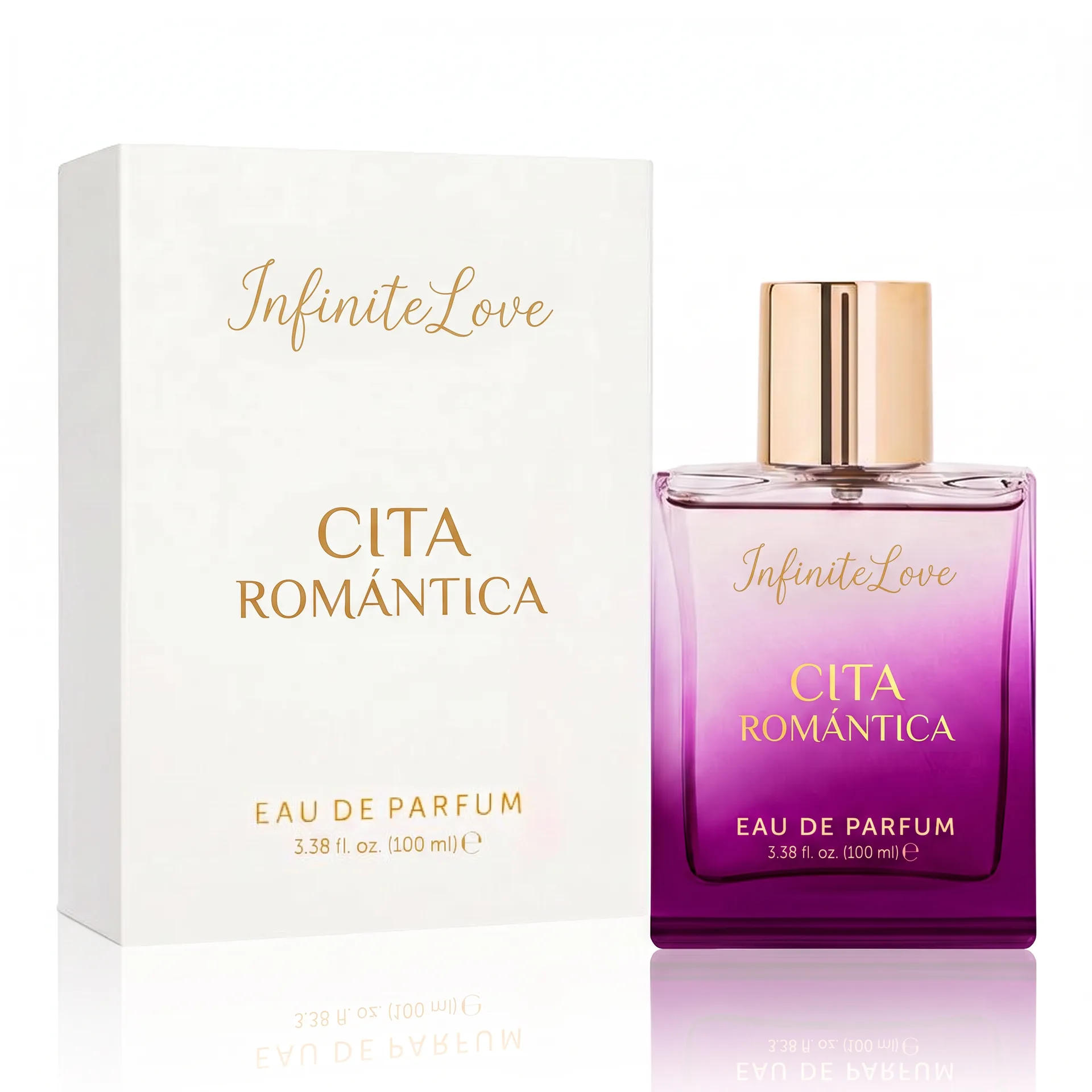 Cita Romántica InfiniteLove con caja y frasco