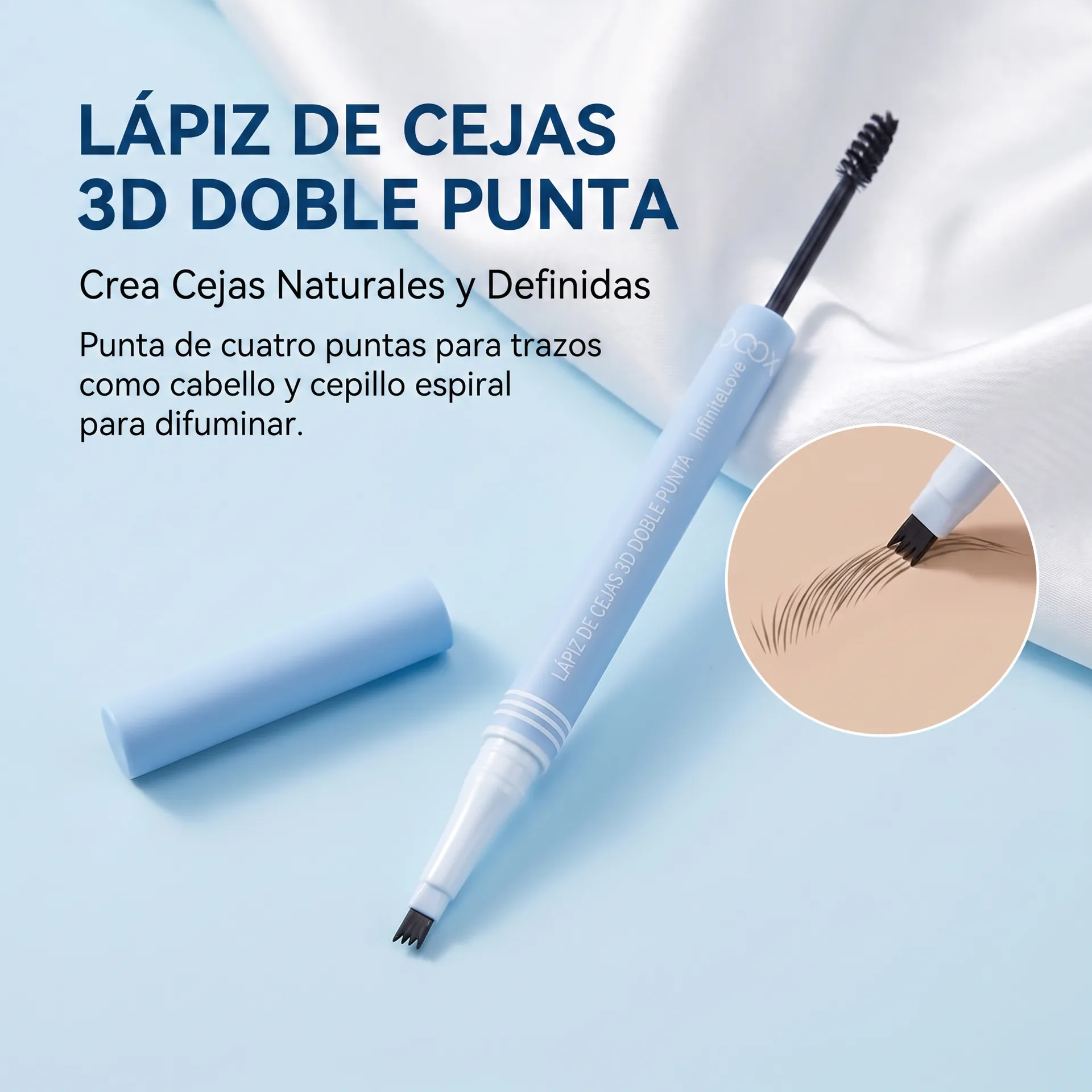 Lápiz de Cejas 3D Doble Punta