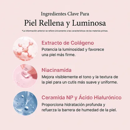 Ingredientes Clave Piel Rellena Luminosa