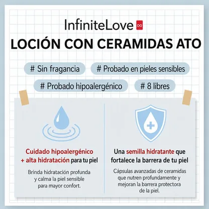 Loción Hidratante Ceramidas Barrera Cutánea Piel Sensible Vegana K-Beauty 350ml