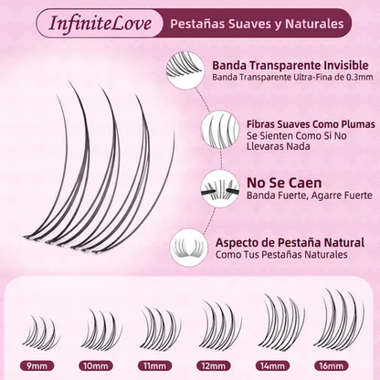 Pestañas Suaves y Naturales InfiniteLove