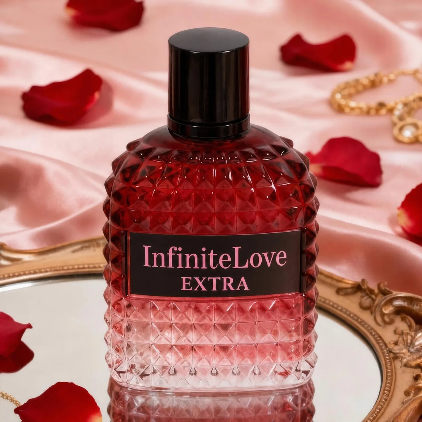 InfiniteLove Extra Eau de Parfum Frutal Floral Ambar Vainilla Grosella Ron Rosa Mujer 100ml