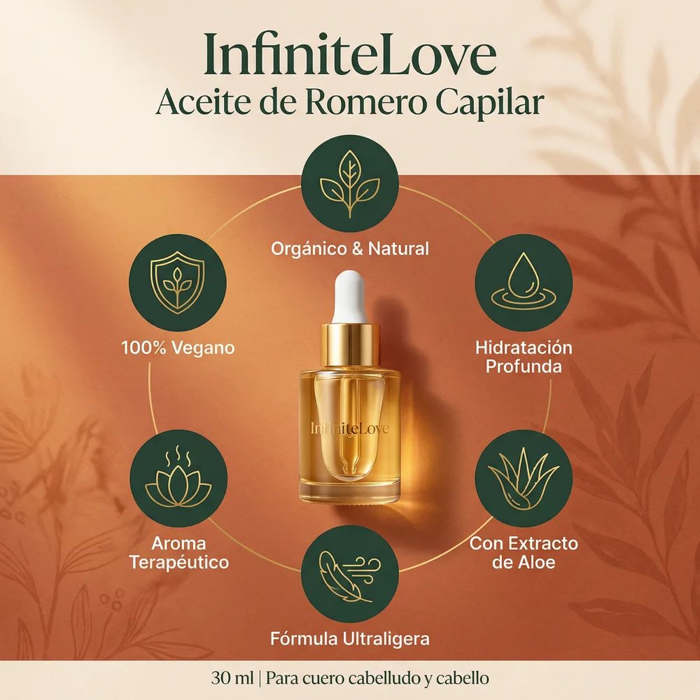 Aceite de Romero para el Crecimiento Capilar – Fortalece y Estimula desde la Raíz