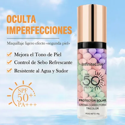 Sérum Corrector 3 en 1 SPF 50 – Unifica, Ilumina y Protege
