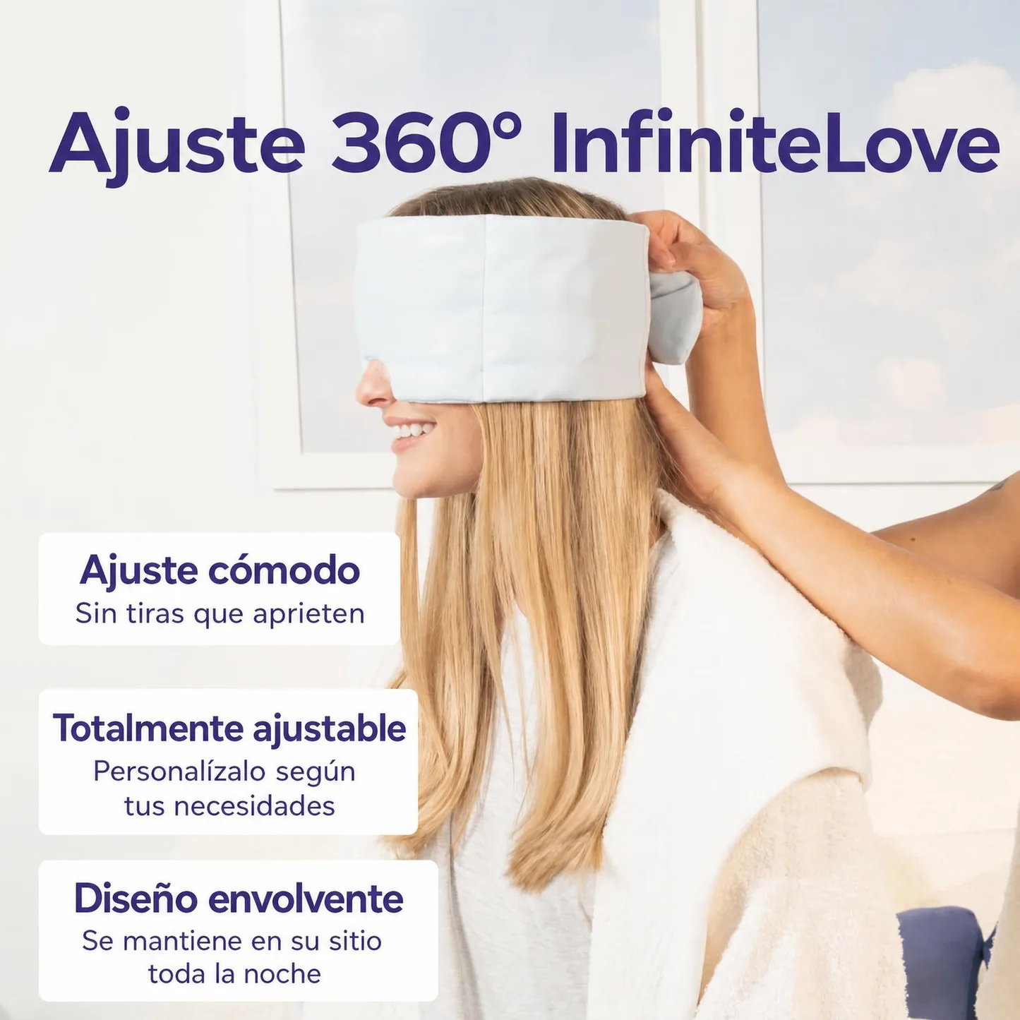 InfiniteLove Nube Nocturna — Antifaz Lastrado Reversible 180 g