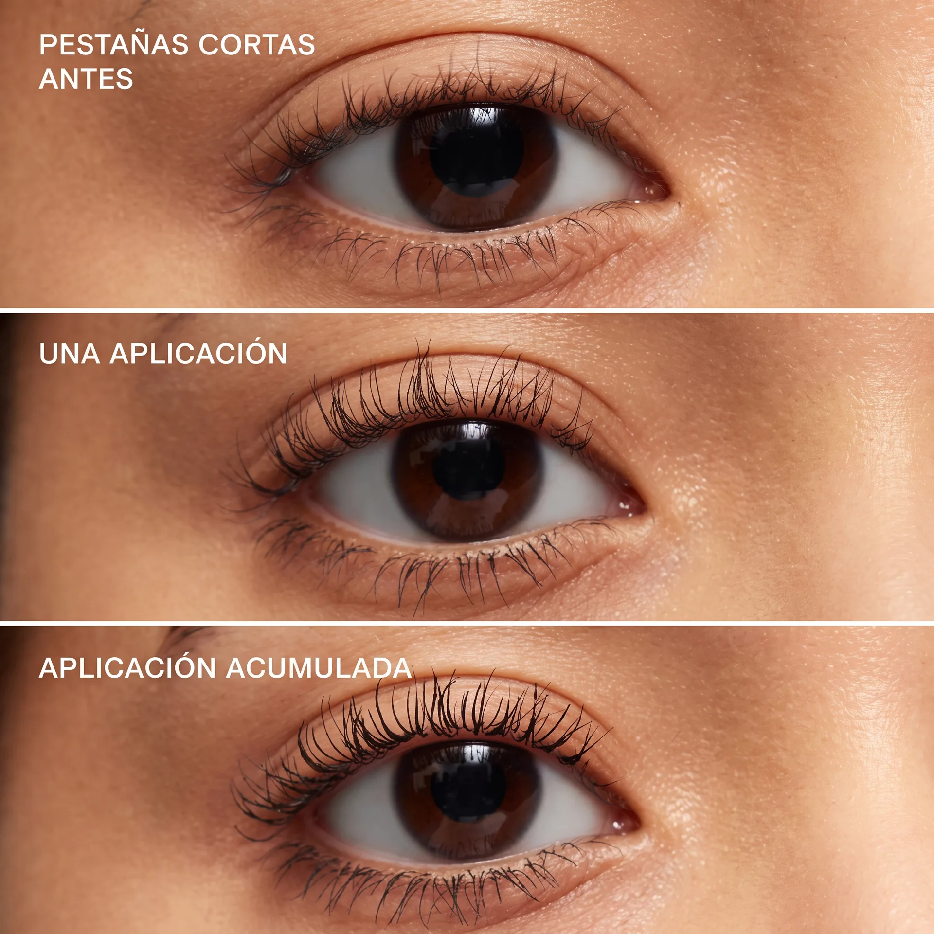 Pestañas Cortas - Antes y Después