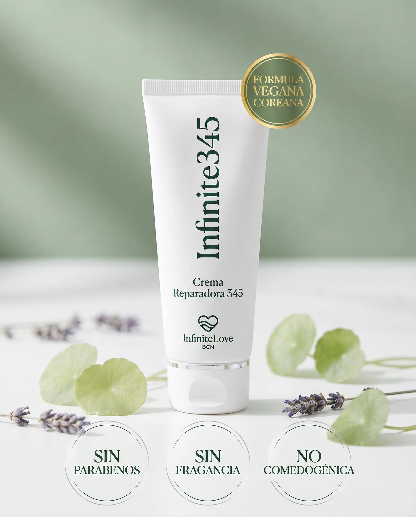 Infinite345 - Crema Reparadora Coreana Vegana