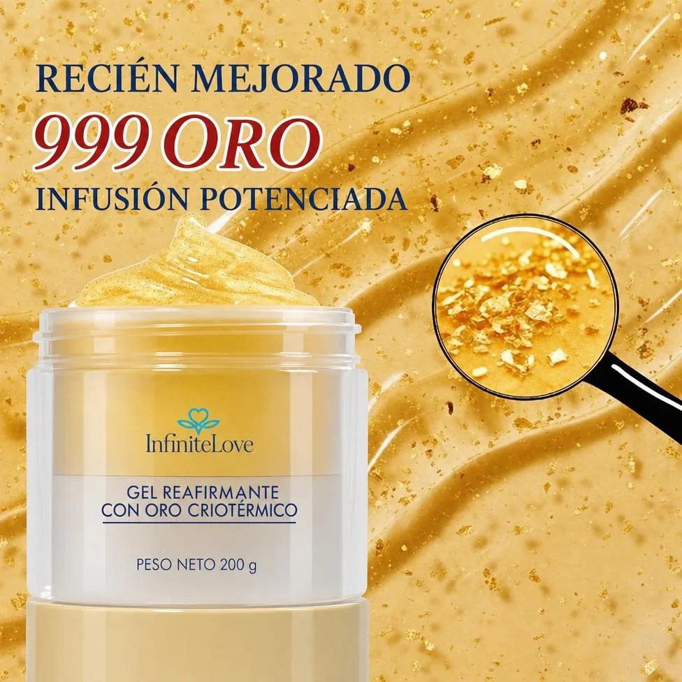 Gel Reafirmante de Oro Cryo-Termo — Reafirma y Reduce la Celulitis 200 g