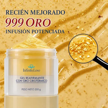 Gel Reafirmante de Oro Cryo-Termo — Reafirma y Reduce la Celulitis 200 g