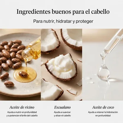 Crema Secado al Aire Alisante — Aceite de Ricino y Coco Anti-Frizz 148ml