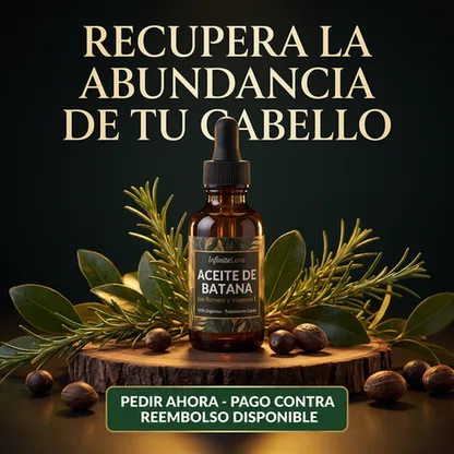 Aceite de Batana Orgánico con Romero y Vitamina E - Tratamiento Capilar 60ml