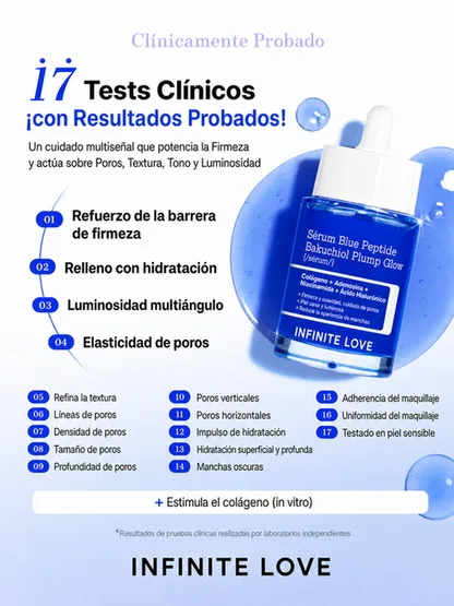 Sérum Blue Peptide Bakuchiol Plump Glow | Firmeza y Luminosidad