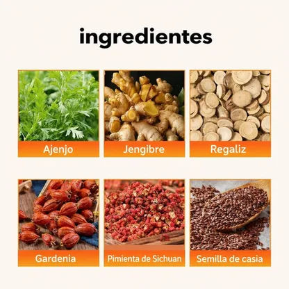 Parches Herbales Balance — Fórmula Japonesa 6 Hierbas Alivio Menstrual 5 uds