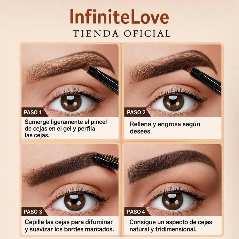 Crema Tinte de Cejas Tridimensional Resistente al Agua Larga Duracion Efecto Microblading 10ml
