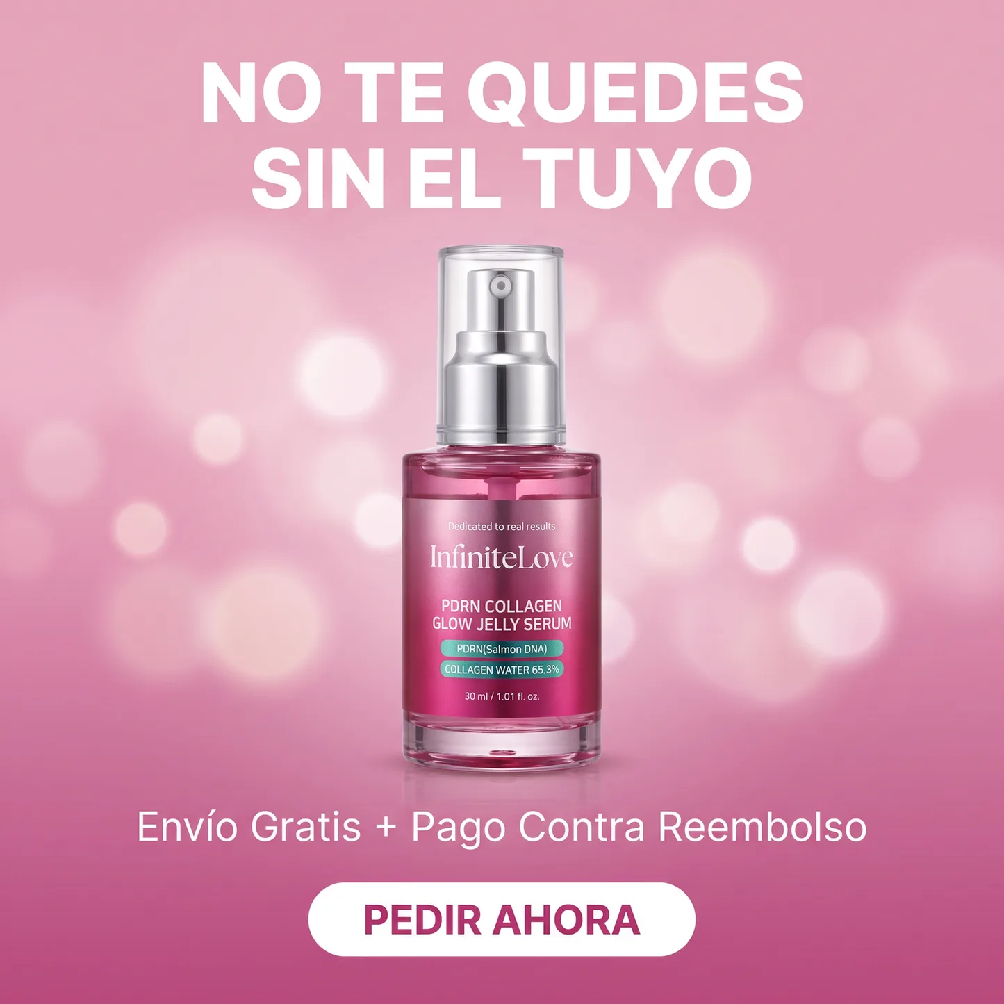 Pink Glow - Sérum en Gel con PDRN de Salmón y Colágeno 30ml