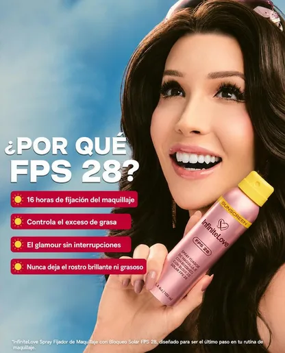 Spray Fijador Maquillaje Matificante SPF28 Resistente al Sudor 16h 30g