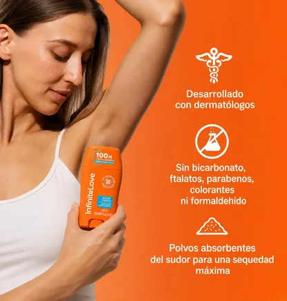 Desodorante Antitranspirante en Barra — Triple Acción 100 H 50 g