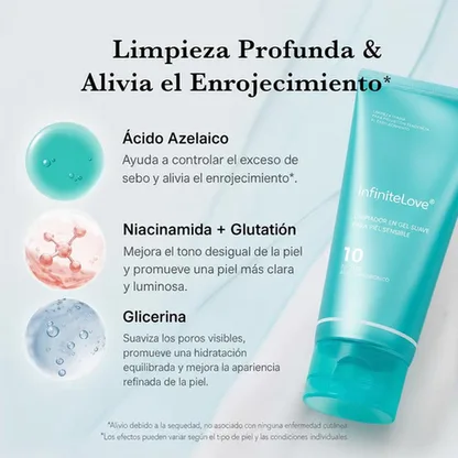 Espuma Limpiadora Profunda Ácido Azelaico Niacinamida Control Sebo K-Beauty 120g