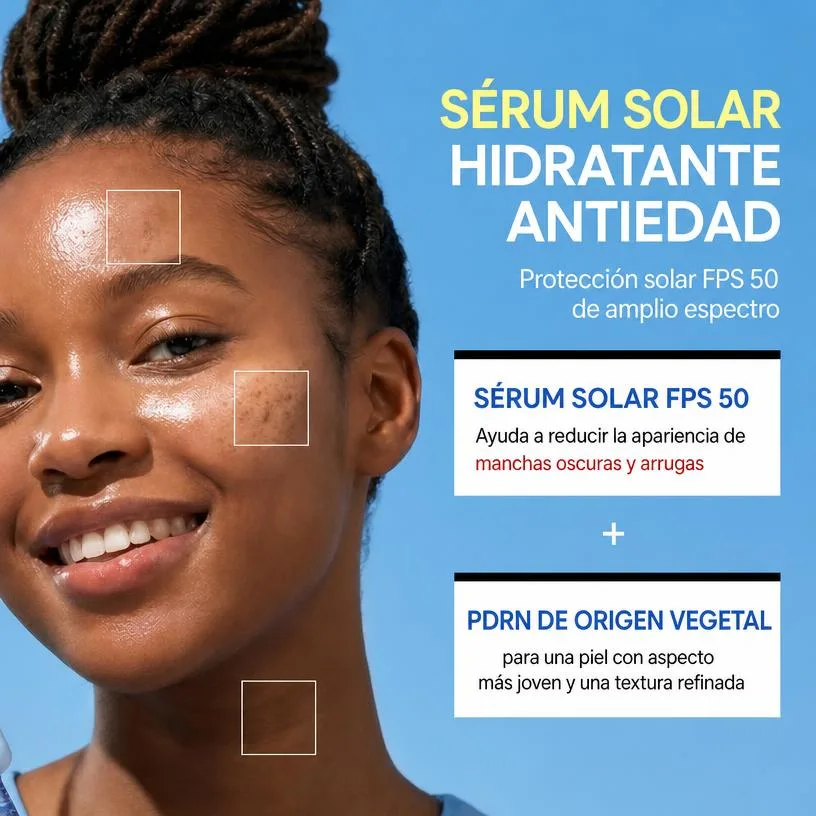 Sérum Solar Hidratante Savia de Abedul SPF50+ PA++++ Sin Residuo Blanco K-Beauty 50ml