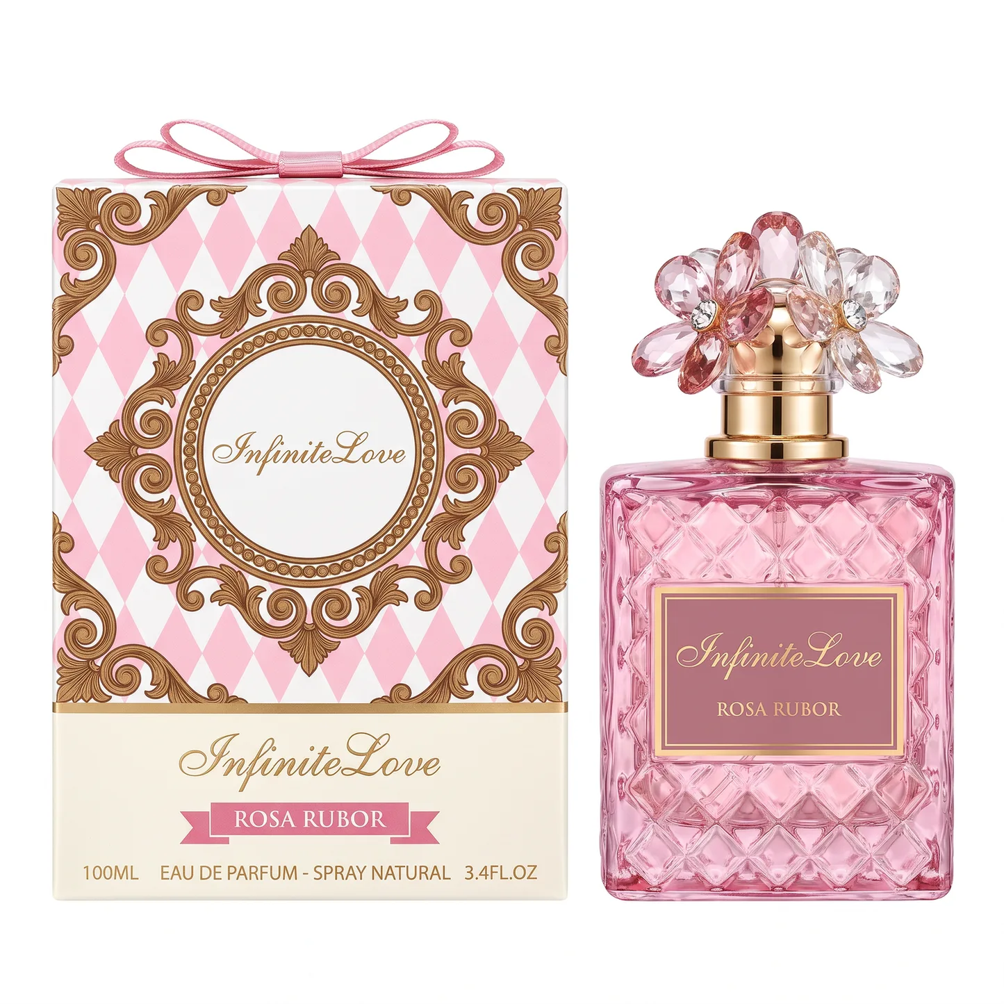 InfiniteLove Perfume Mujer Rosa Rubor Eau de Parfum 100ml