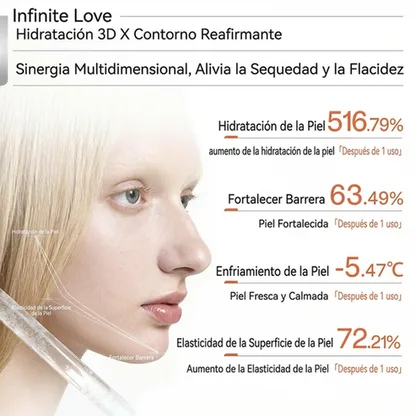 Crema Gel Tensora Coreana 'Oganacell' con Aplicador Gua Sha y PDRN para Reducir Papada, Desinflamar y Definir la Mandíbula