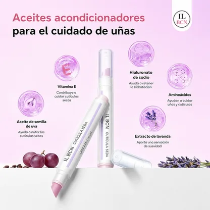 Cutícula Seda — Lápiz 2 en 1 para Cutículas · Pack de 2