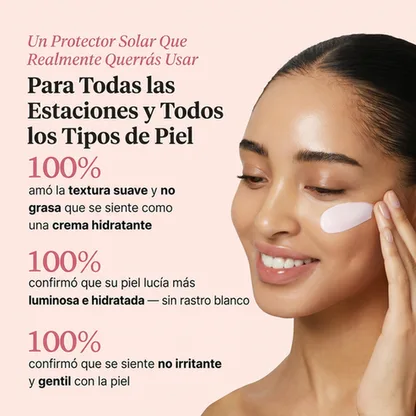 InfiniteSun - Protector Solar Facial Colágeno y Glow SPF 50