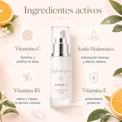 Sérum Super C Multiusos · Vitamina C + Ácido Hialurónico