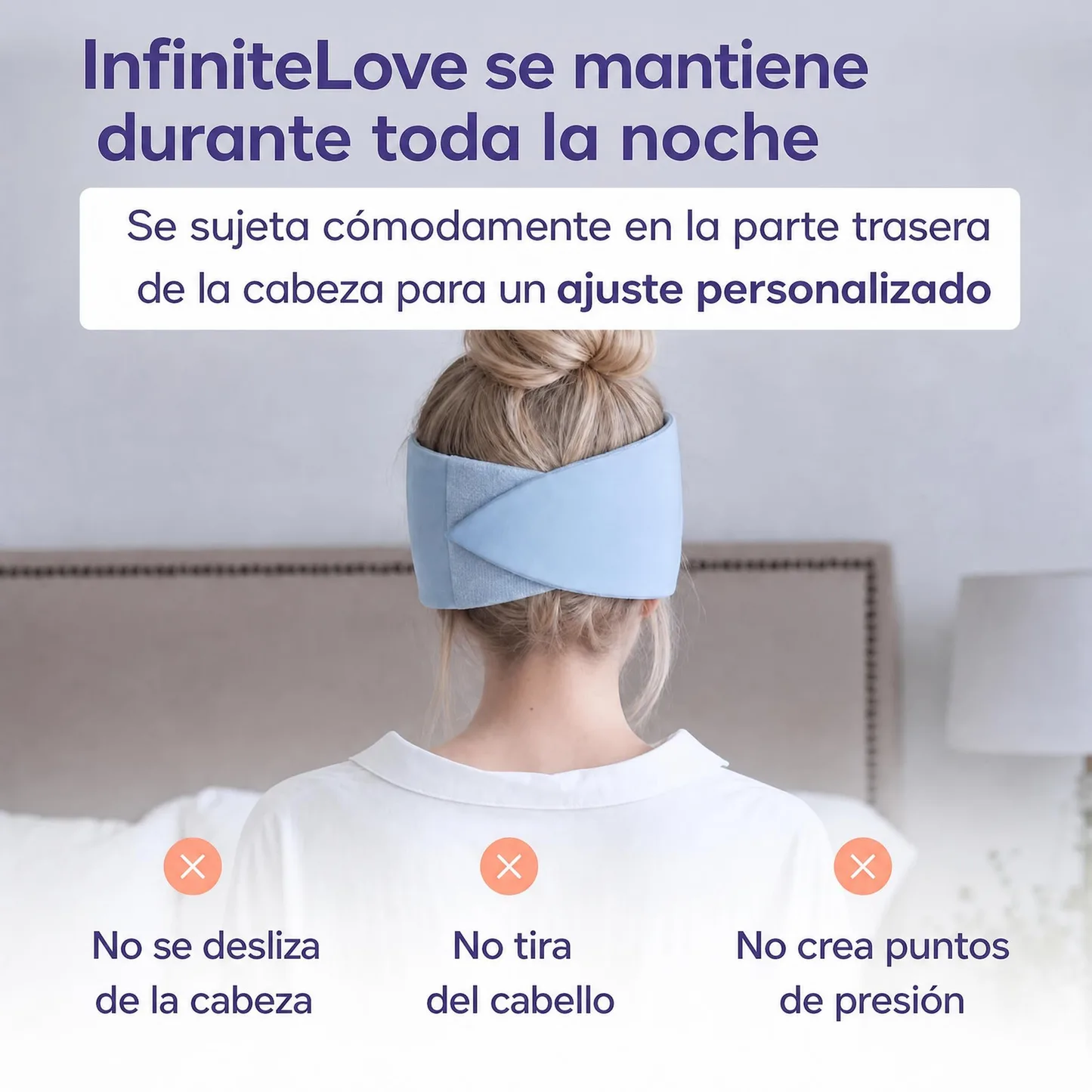 InfiniteLove Nube Nocturna — Antifaz Lastrado Reversible 180 g