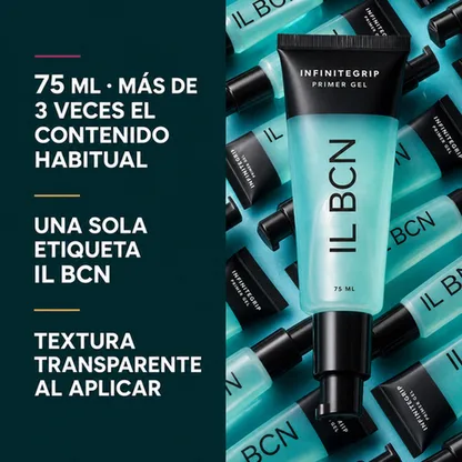 InfiniteGrip — Primer Gel Adherente de 75 ml con Acabado Luminoso