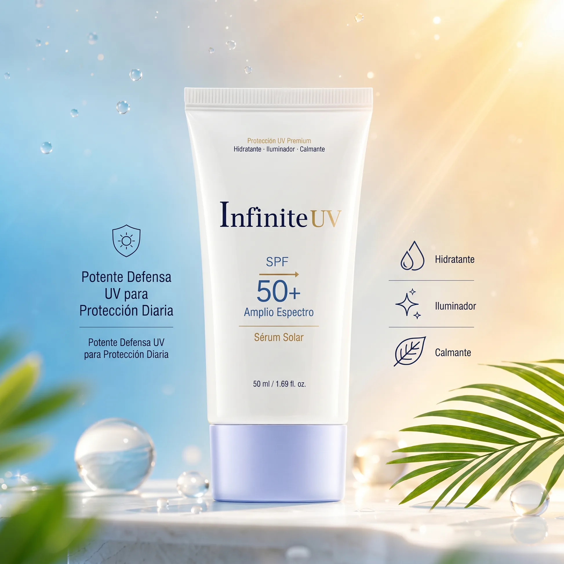 InfiniteUV - Serum Solar SPF 50+ Proteccion UV Premium