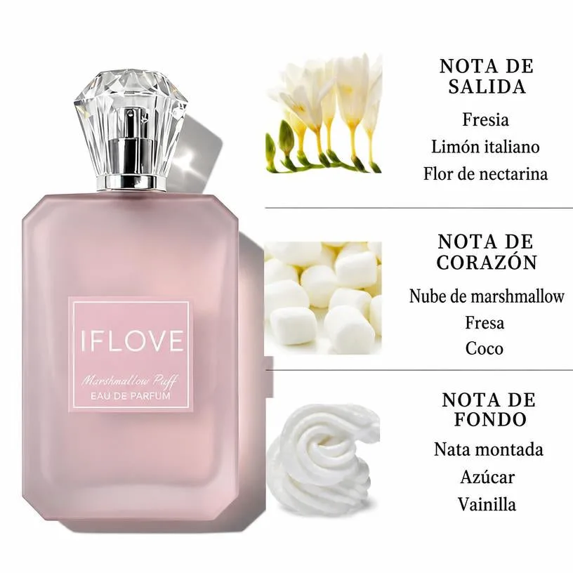 Elixir Marshmallow Puff Eau de Parfum Fragancia Gourmet Fresa Vainilla Malvavisco Mujer 100ml