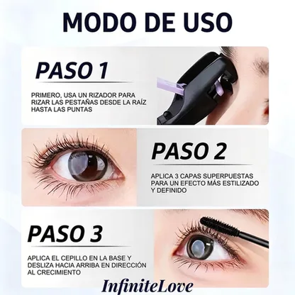 Modo de uso en tres pasos de la máscara de pestañas InfiniteLash