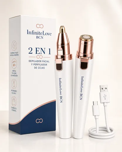 Depiladora Facial y de Cejas 2 en 1