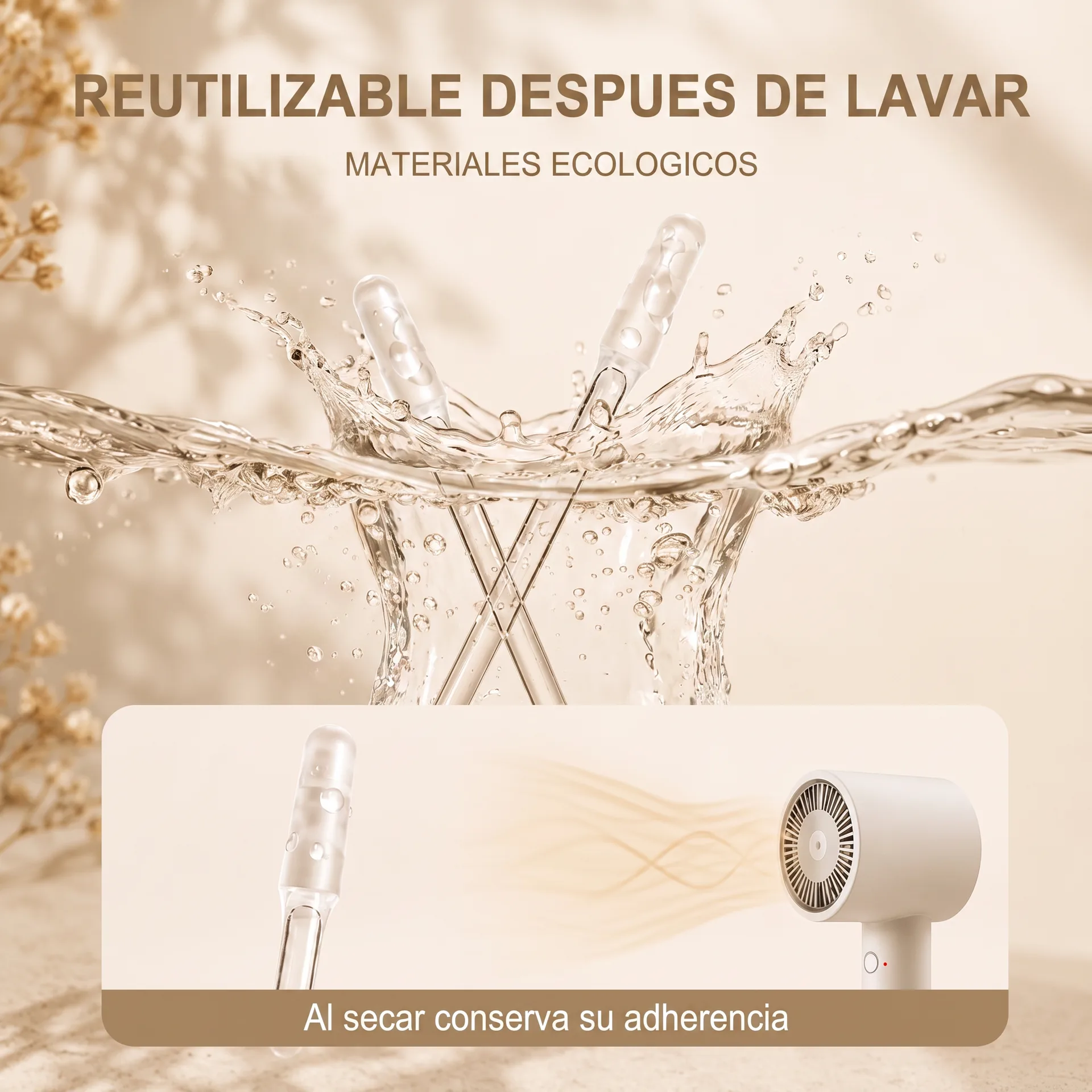 Reutilizable Despues de Lavar - Materiales Ecologicos