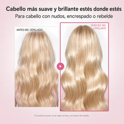Lazo Seda — Cepillo Desenredante Portátil con Tapa Protectora
