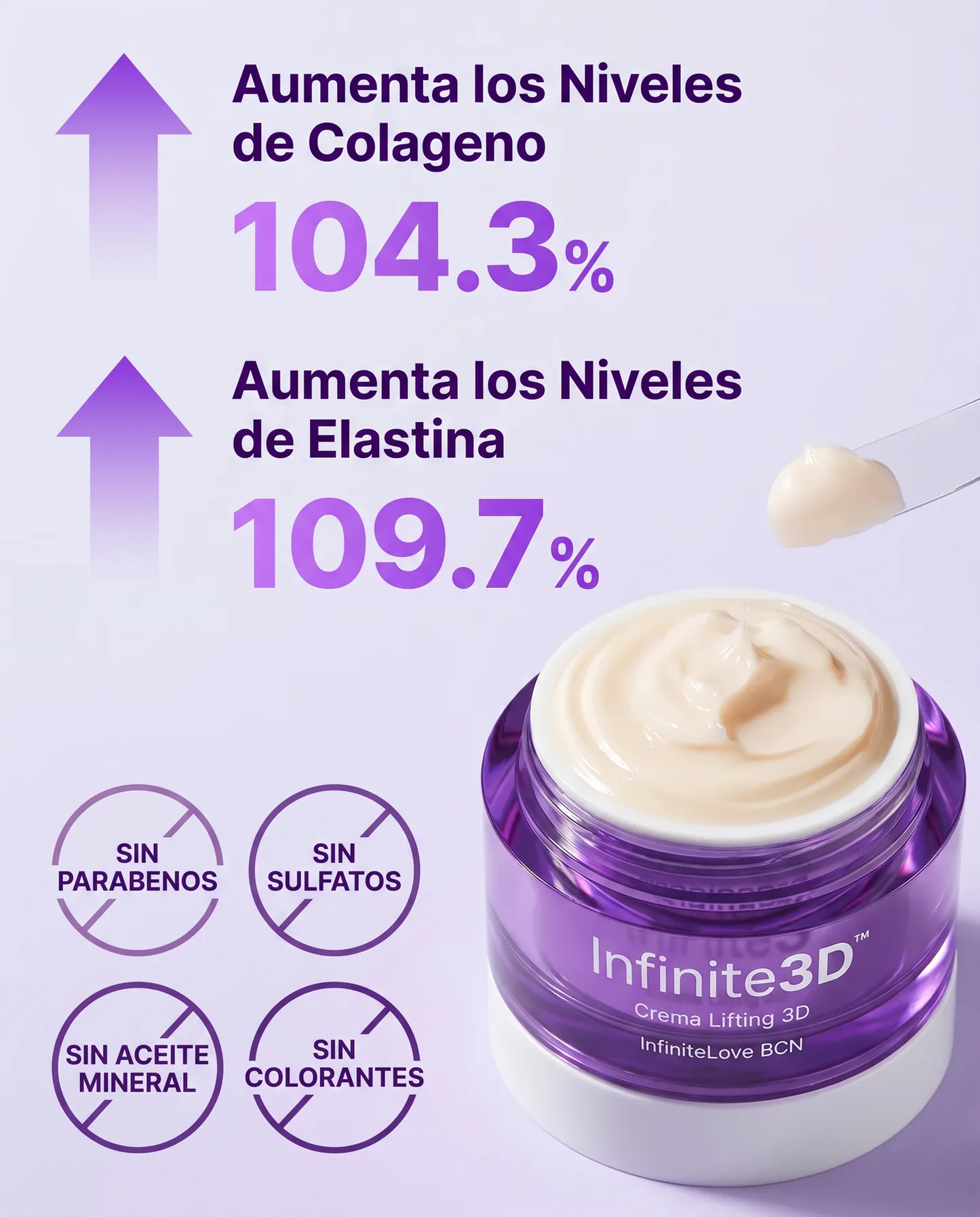 Infinite3D - Crema Lifting 3D Coreana con 17 Péptidos