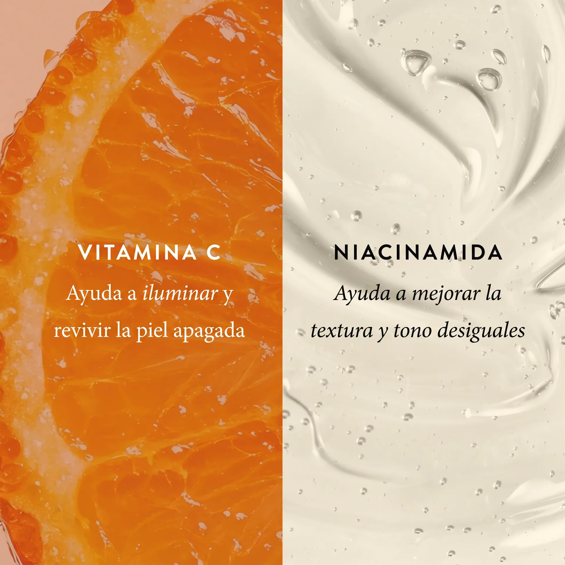 Vitamina C y Niacinamida - Ingredientes Clave InfiniteLove